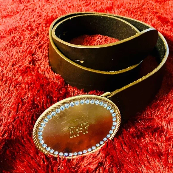 Vintage Abercrombie Fitch Brown Leather Belt Size S - Picture 2 of 6
